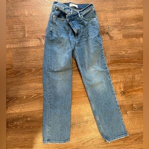 Abercrombie & Fitch Women's Blue Straight Leg Jeans
